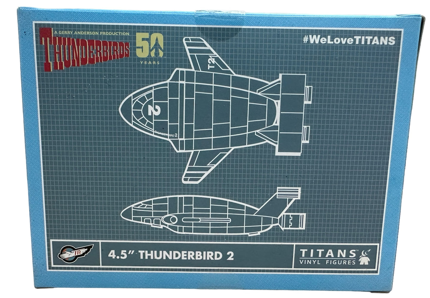 Vintage Titan 2016 Gerry Andersons Thunderbirds 50th Anniversary Thunderbird 2 Vinyl Model - Brand New Factory Sealed Shop Stock Room Find