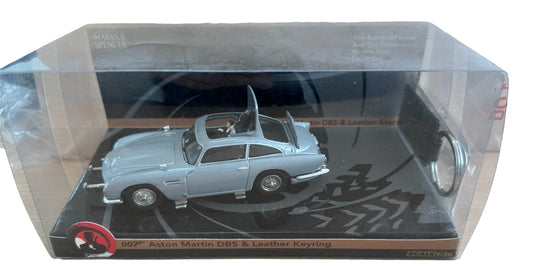 Vintage 2005 Marks And Spencers James Bond 007 Thunderball - Aston Martin DB5 1:36 Scale Die-Cast Car Vehicle Replica Model Vehicle With 007 Leather Keyring - Brand New Shop Stock Room Find
