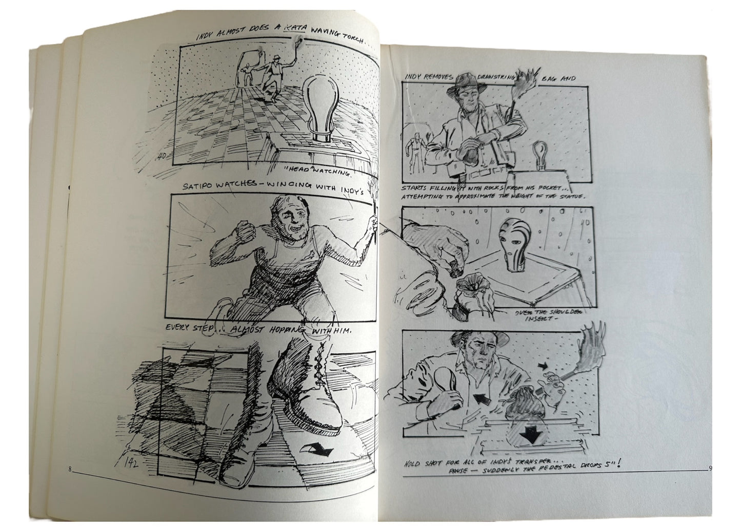 Vintage 1981 Raiders Of The Lost Arc The Illustrated Screenplay Large Paperback Book - Fantastic Condition Ultra Rare Item