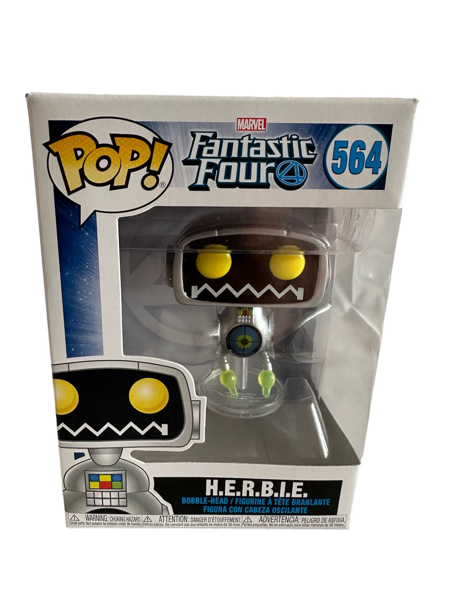 POP! 2019 Marvels The Fantastic Four Pop Vinyl Figure - H.E.R.B.I.E Bobble-Head No. 564 - Brand New Shop Stock Room Find