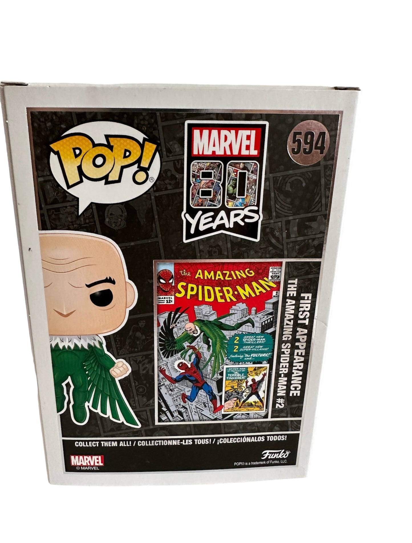 2019 Marvels 80 Years First Appearance Funko Pop Vinyl Figure - The Vulture Bobble-Head No. 594 - Brand New Shop Stock Room Find