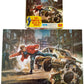 The Six Million Dollar Man Vintage 1976 Whitman 224 Large Piece Jigsaw Puzzle Number 7757 Animated Steve Austin Destroys Car - In The Original Box