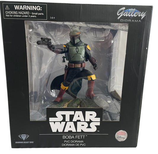 Diamonds Star Gallery Diorama Wars 10 Inch Boba Fetts Highly Detailed PVC Action Figure Diorama - Brand New Factory Sealed