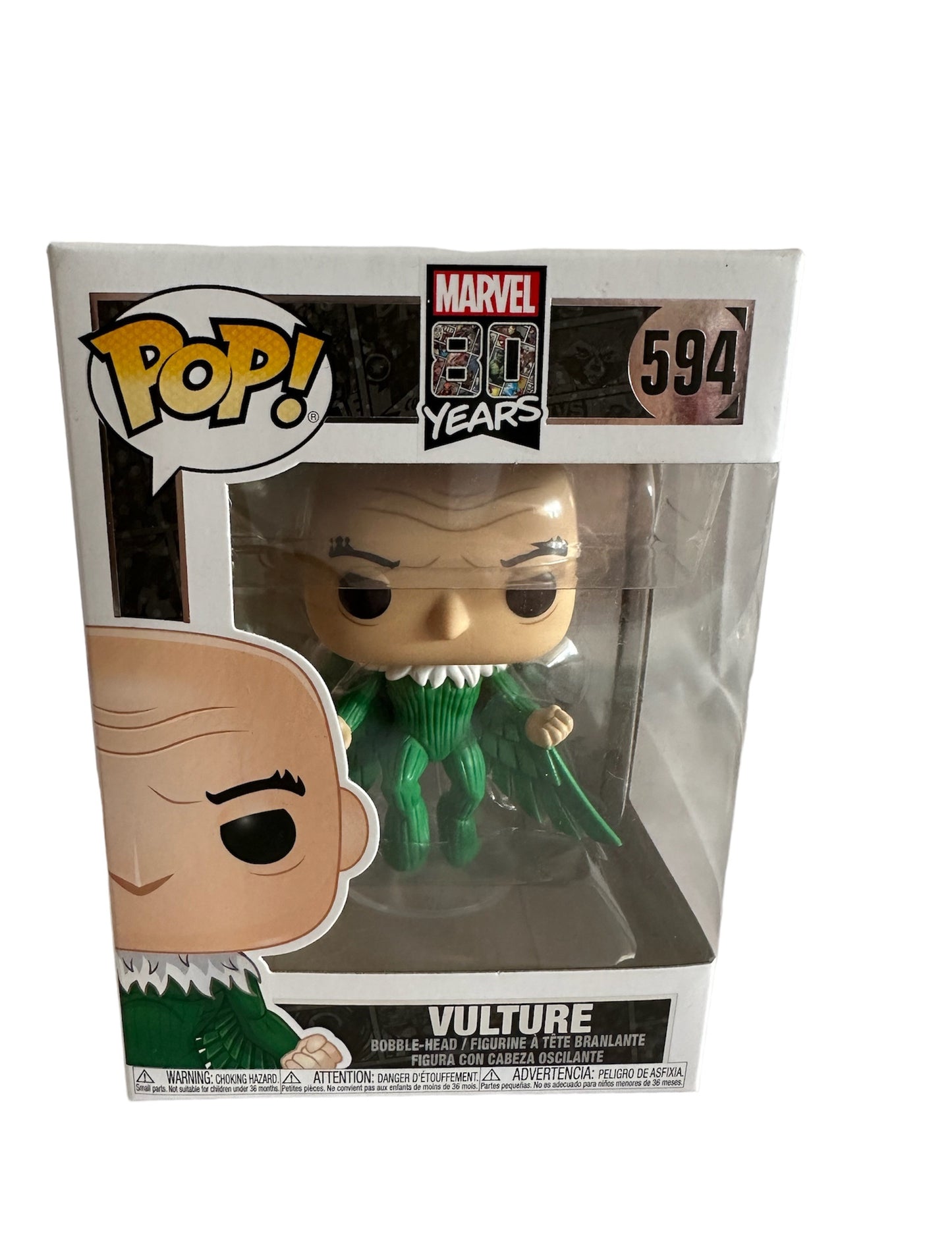 2019 Marvels 80 Years First Appearance Funko Pop Vinyl Figure - The Vulture Bobble-Head No. 594 - Brand New Shop Stock Room Find