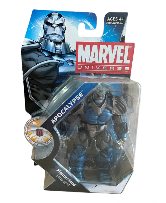 Vintage 2010 Marvel Universe Series 3 - No. 009 Apocalypse 3 3/4 Inch Action Figure With Display Stand - Brand New Factory Sealed Shop Stock Room Find