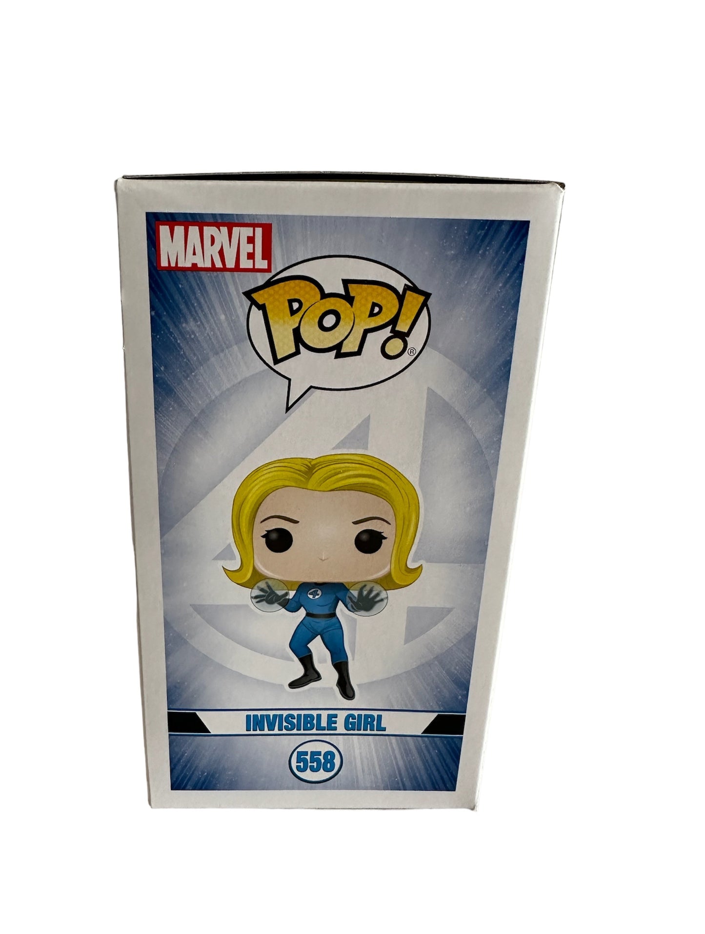 POP! 2019 Marvels The Fantastic Four Pop Vinyl Figure - The Invisible Girl Sue Storm Bobble-Head No. 558 - Brand New Shop Stock Room Find