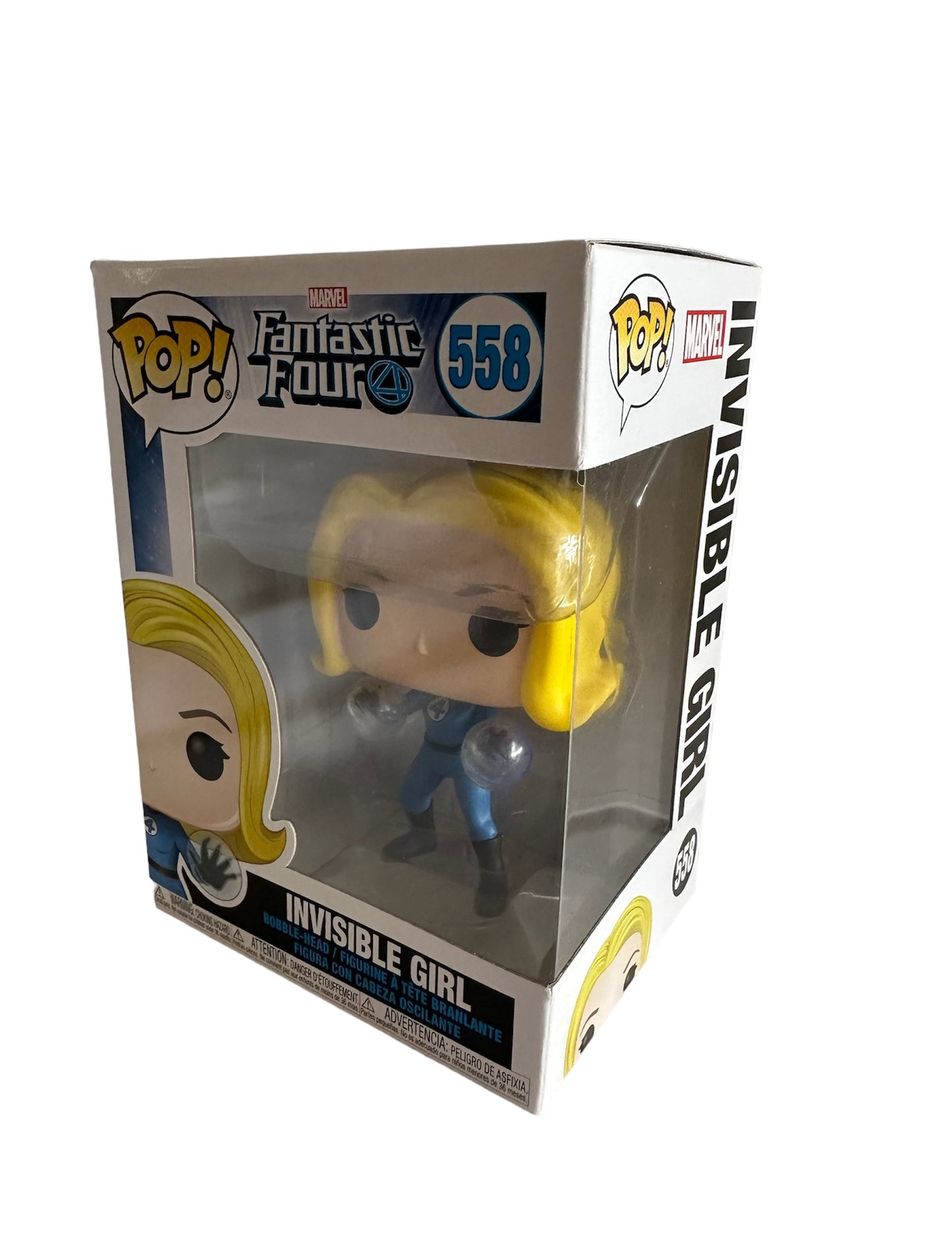 POP! 2019 Marvels The Fantastic Four Pop Vinyl Figure - The Invisible Girl Sue Storm Bobble-Head No. 558 - Brand New Shop Stock Room Find