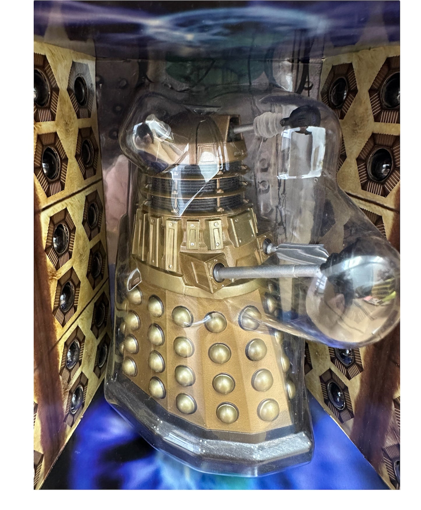 Vintage 2006 Doctor Dr Who - Diecast Collectable Gold Dalek Figure - Factory Sealed Shop Stock Room Find.