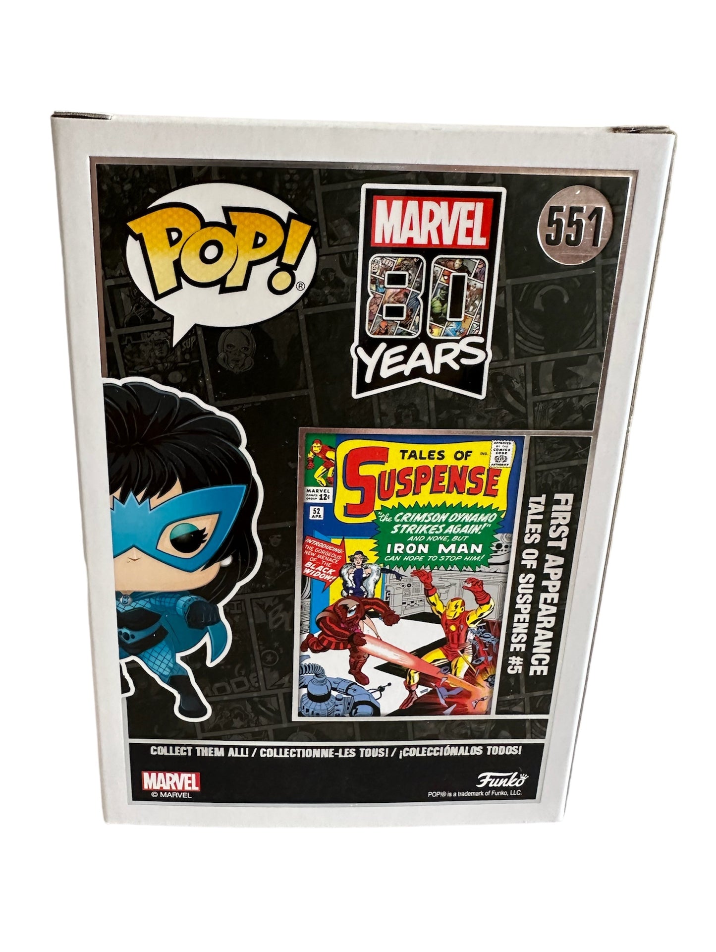 2019 Marvels 80 Years First Appearance Funko Pop Vinyl Figure - Black Widow Bobble-Head No. 551 - Brand New Shop Stock Room Find