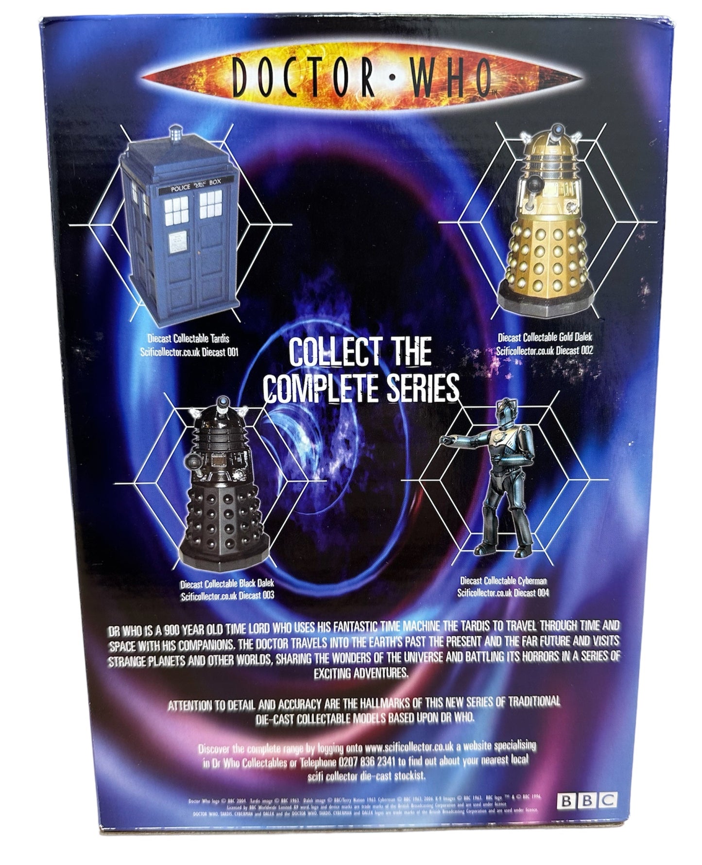 Vintage 2006 Doctor Dr Who - Diecast Collectable Gold Dalek Figure - Factory Sealed Shop Stock Room Find.