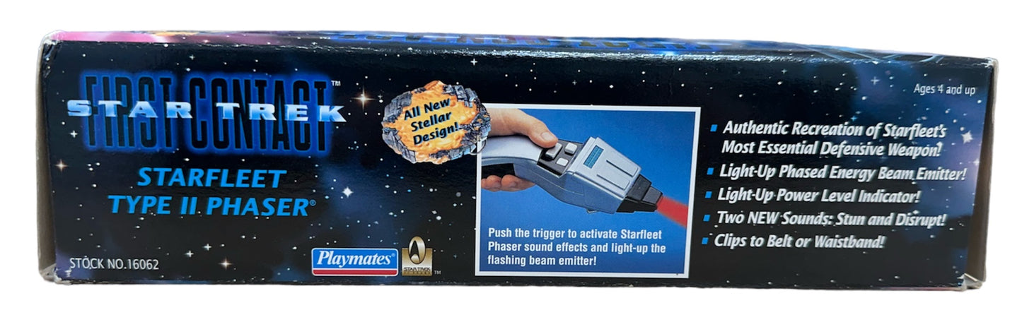 Vintage 1996 Star First Contact Trek Official Starfleet Type II Hand Phaser Collector's Edition - Brand New Shop Stock Room Find