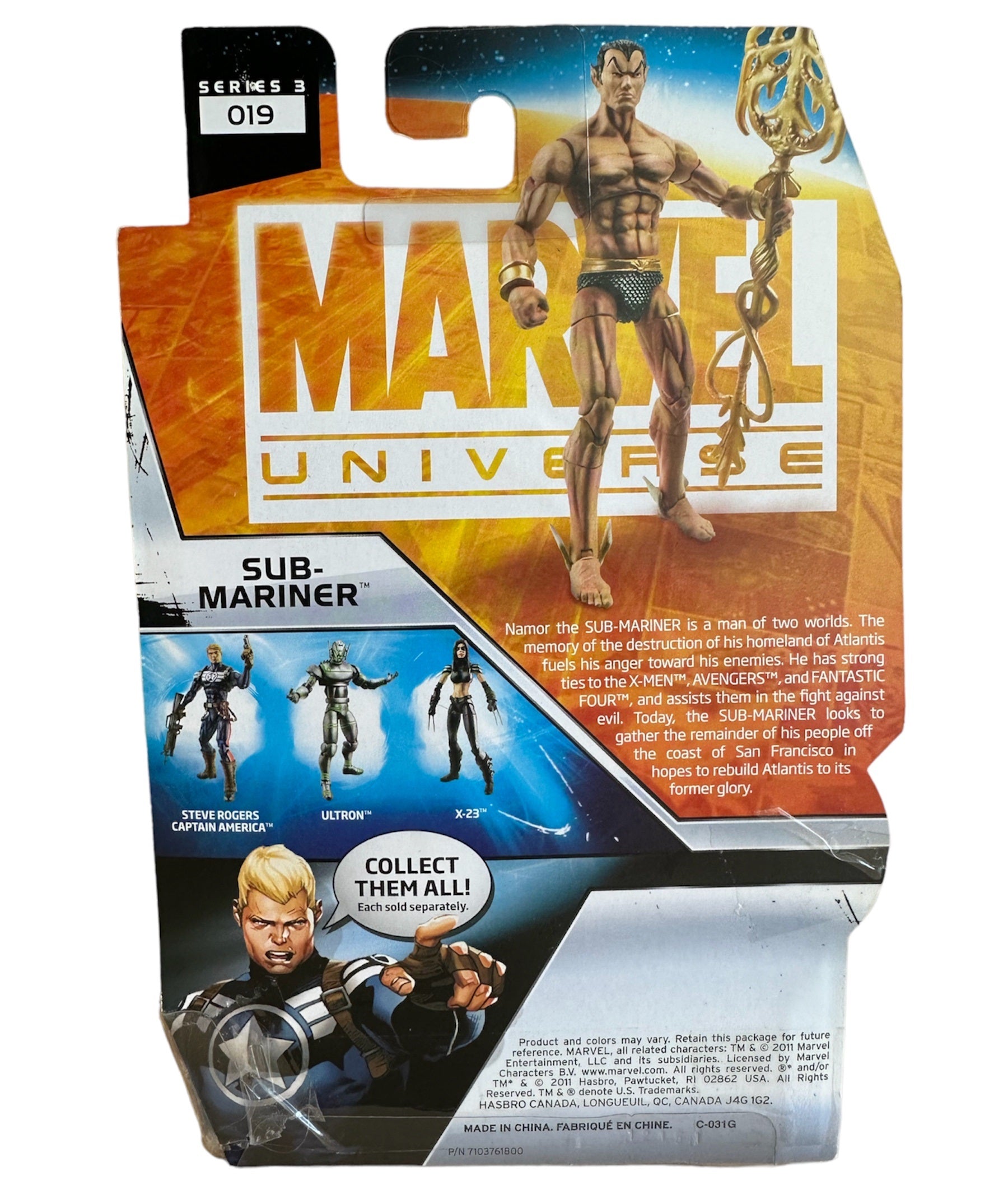 Action Figure Marvel Universe 3 3/4 Pollici: Sub Mariner