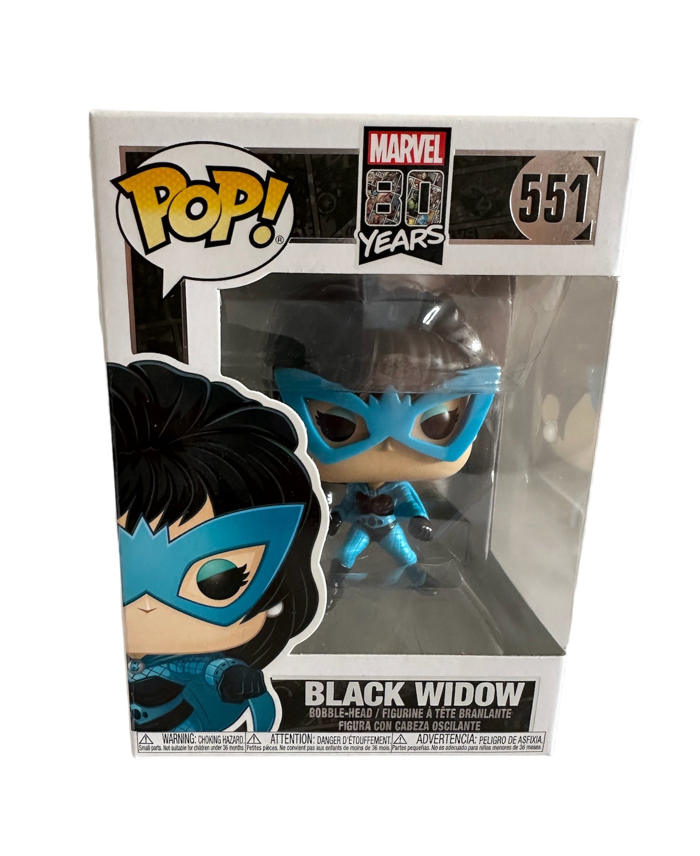 2019 Marvels 80 Years First Appearance Funko Pop Vinyl Figure - Black Widow Bobble-Head No. 551 - Brand New Shop Stock Room Find