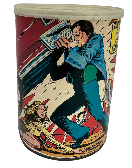 Vintage 1975 American Publishing - The Six Million Dollar Man 200  Piece Artwork Jigsaw Puzzle Number 1240  Steve Austin Saves The Girl - New In Sealed Tin - Shop Stock Room Find
