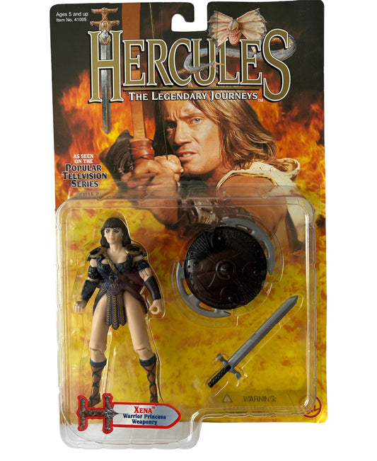 Vintage 1998 Hercules The Legendary Journeys - Xena Warior Princess Weaponry 5 Inch Action Figure - Brand New Factory Sealed Shop Stock Room Find