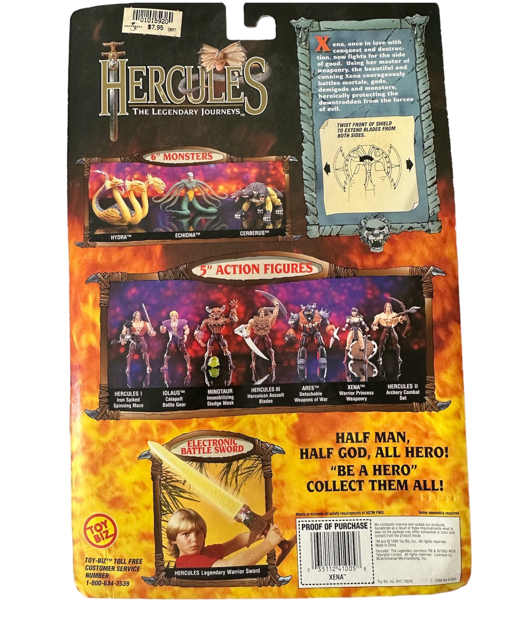 Vintage 1998 Hercules The Legendary Journeys - Xena Warior