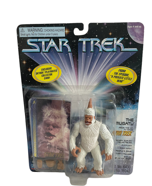 Vintage Playmates 1997 Star Trek The Original Series 30th Anniversary Collectors Edition - The Mugatu Action Figure From The TV Episode A Private Little War - Brand New Factory Sealed Shop Stock Room Find