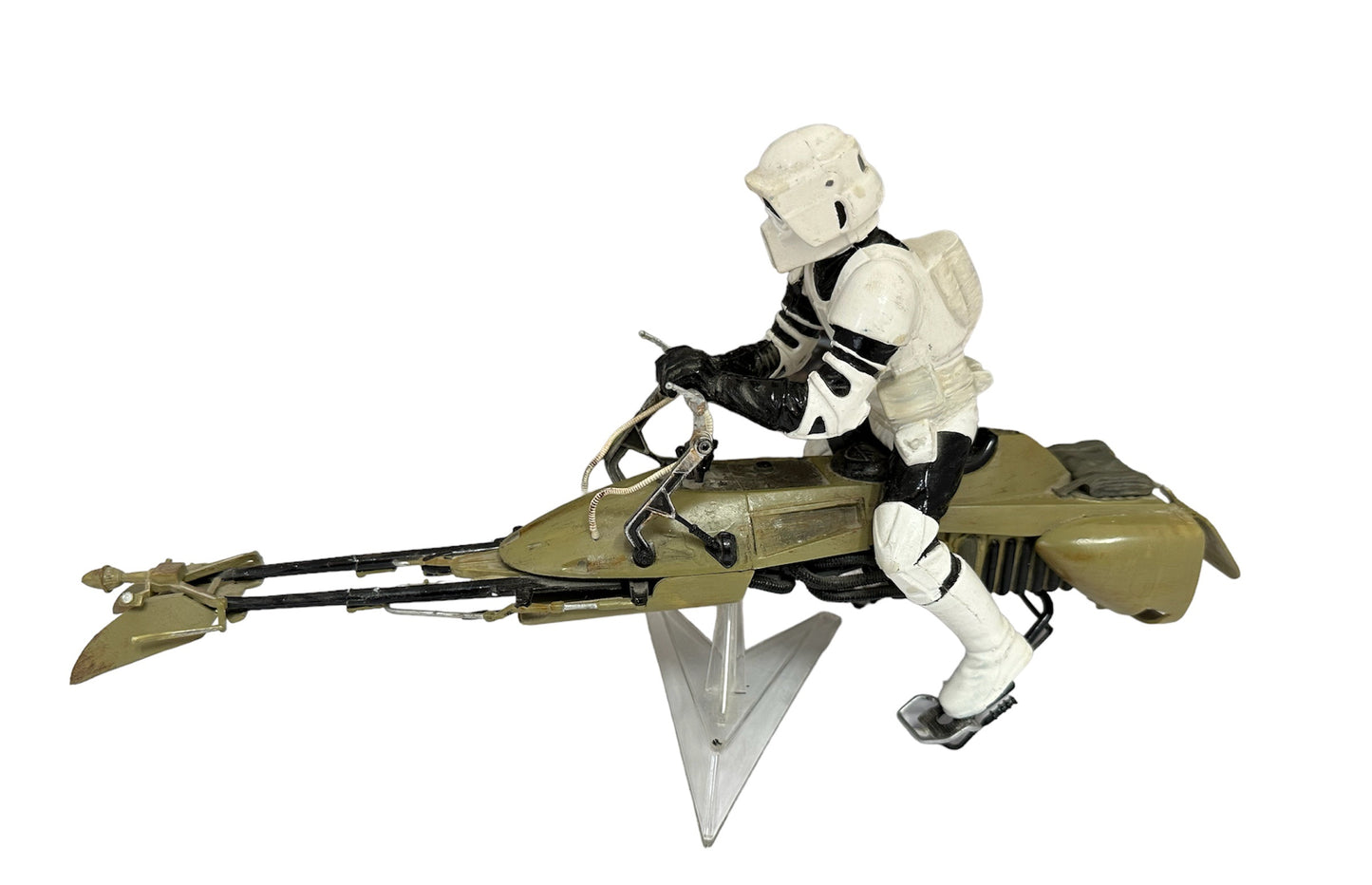 Vintage 1996 Ultra Rare Star Wars Return Of The Jedi Speeder Bike & Trooper Scale Model Kit - Fully Built Former Display Model.