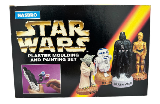 Vintage 1997 Star Wars The Original Trilogy Plaster Moulding & Painting Set Set- Includes Moulds, Bag Of Casting Powder, Paints, Brush & Instructions - Factory Sealed Shop Stock Room Find