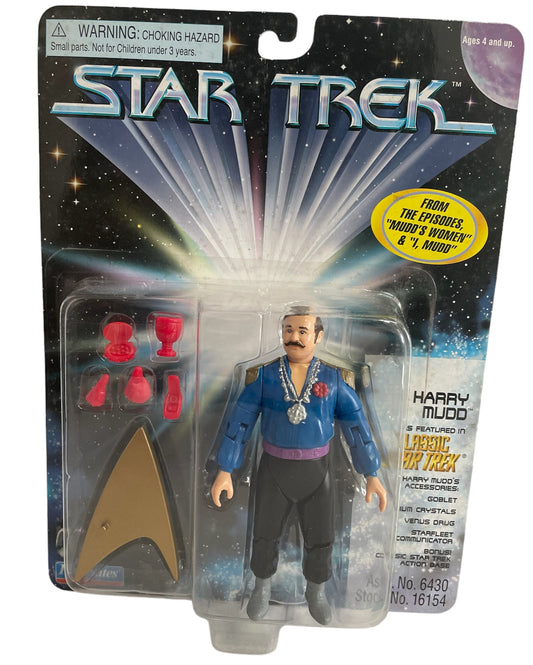 Vintage Playmates 1997 Star Trek The Original Series 30th Anniversary Collectors Edition - Harry Mudd Action Figure - Brand New Factory Sealed Shop Stock Room Find