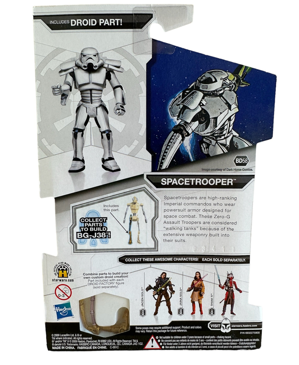 Vintage 2009 Star Wars Legacy Collection SpaceTrooper Action 