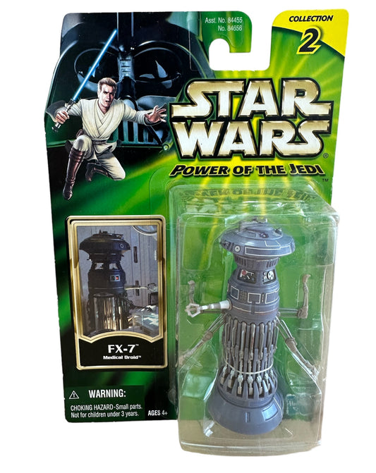 Vintage 2001 Star Wars The Power Of The Jedi FX-7 Medical Droid Action Figure - Brand New Factory Sealed Shop Stock Room Find