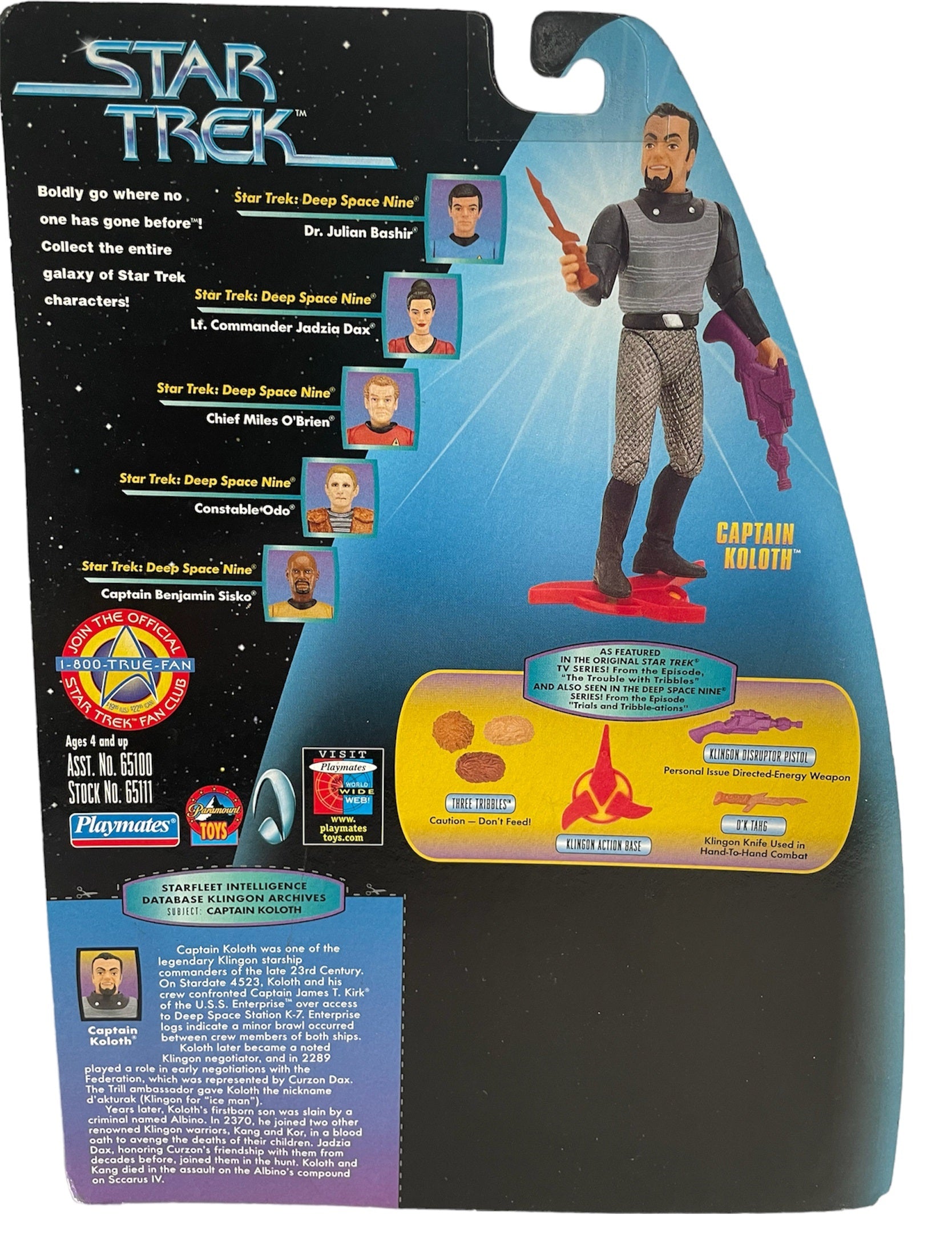 Vintage Playmates 1997 Star Trek The Original Series / Deep Space