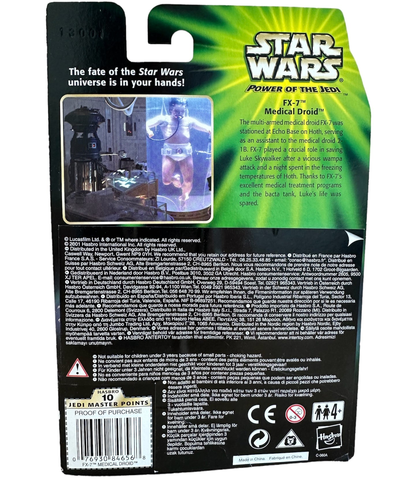 Vintage 2001 Star Wars The Power Of The Jedi FX-7 Medical Droid Action Figure - Brand New Factory Sealed Shop Stock Room Find