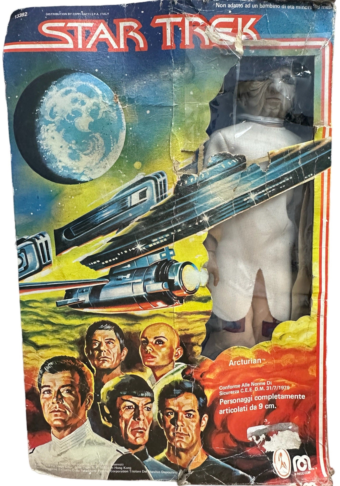 Vintage 1977 Star Trek The Motion Picture 12 inch Arcturian Action Figure - Fantastic Condition In The Original Box.