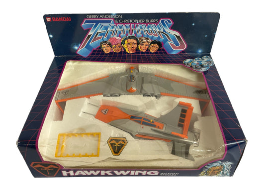 Vintage Bandais 1983 Gerry Anderson & Christopher Burrs Terrahawks Hawkwing Action Model - In The Original Box.