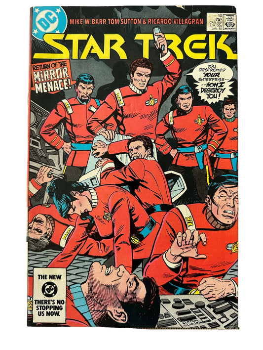 Vintage 1985 DC Comics Star Trek January 1985 No. 10 - Return Of The Mirror Menace - Former Shop Stock