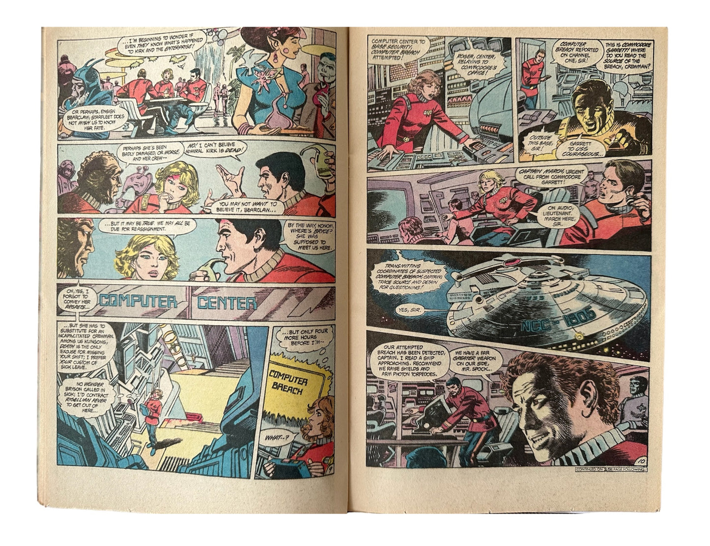 Vintage 1985 DC Comics Star Trek January 1985 No. 10 - Return Of The Mirror Menace - Former Shop Stock