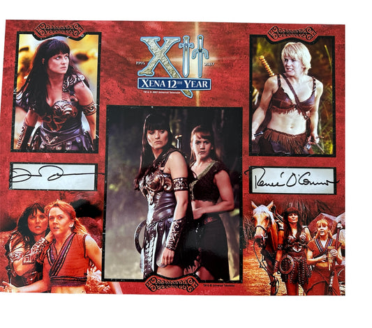 Vintage 2007 Xena Warrior Princess Convention Photographic Print - 12th Anniversary - Autographed By Lucy Lawless & Renee O'Conner - Ultra Rare