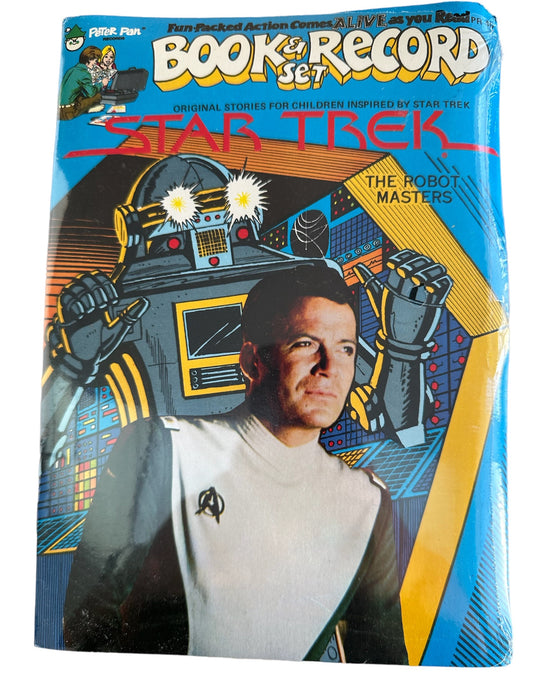 Vintage 1979 Star Trek The Robot Masters Book & 7 Inch Vinyl Record Set 7 - 45 RPM No. PR26 - Brand New Factory Sealed Shop Stock Room Find