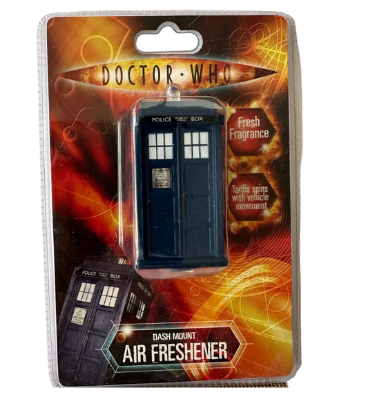 Vintage 2007 Doctor Dr Who The Spinning Tardis Car Dash Mount Air freshener - Factory Sealed Shop Stock Room Find