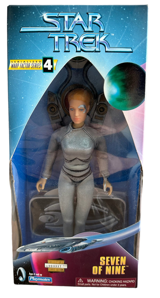 Vintage 1998 Star Trek Voyager Warp Factor Series 4 - Seven Of Nine 9 Inch Collectors Edition Action Figure - Brand New Factory Sealed Shop Stock Room Find