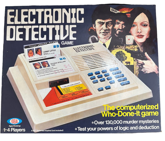 Vintage 1979 Electronic Detective Game - The Computerized Who Done It Game - Fantastic Condition- Fully Working - 100% Complete - In The Original Box965 Based On The TV Series …