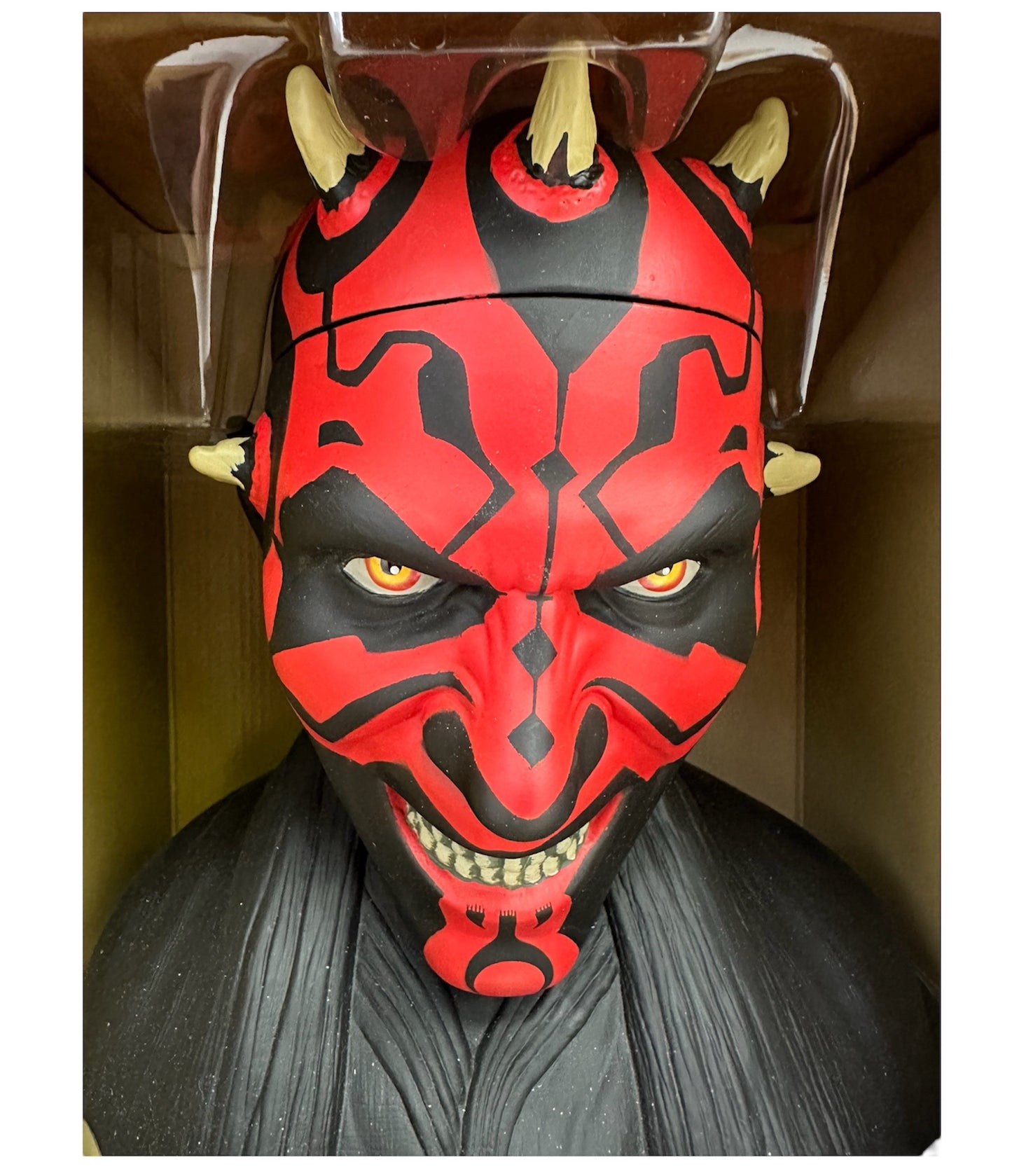 Vintage 1999 Star Wars Episode 1 Darth Maul Head And Shoulders Plastic Container - Brand New Factory Sealed Shop Stock Room Find