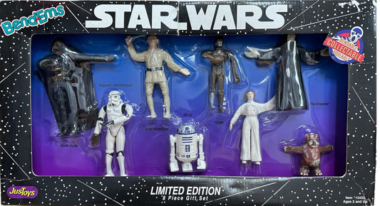 Vintage Star Wars The Original Trilogy BendEms 8 Piece Limited Edition Gift Set - Bendable Collectable Poseable Action Figures Set Number 12433 - Brand New Factory Sealed Shop Stock Room Find