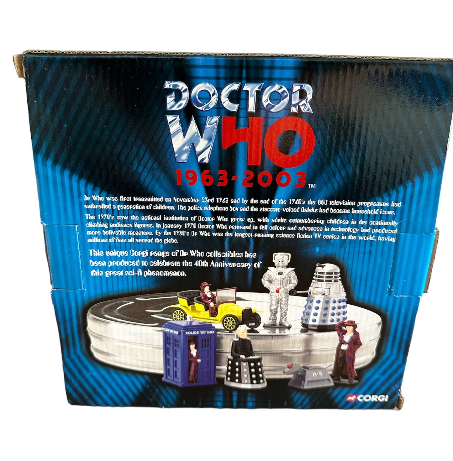 Vintage 2003 Corgi Doctor Dr Who 40th Anniversary 7 Piece Die-Cast Gift Set No. TY96203 - Autographed By Tom Baker - Complete With COA - Mint Condition