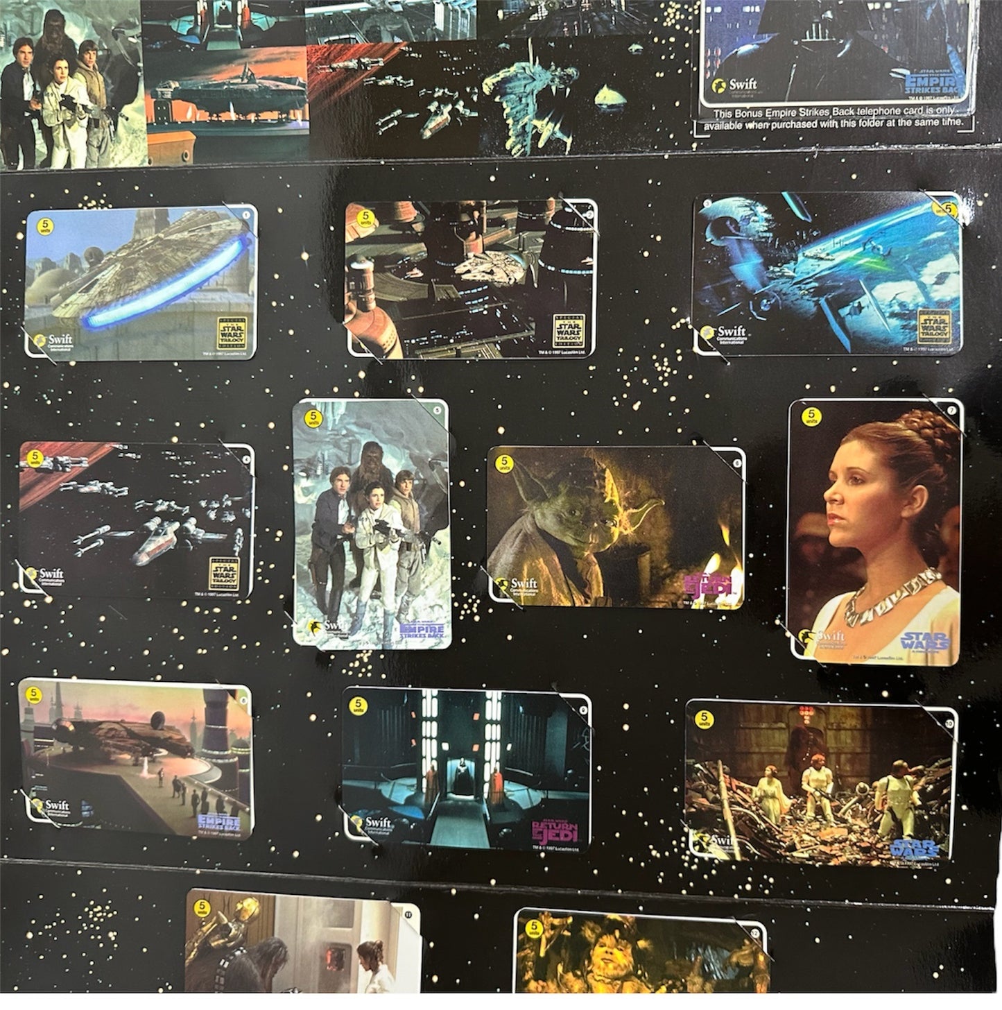 Vintage 1997 Star Wars The Original Trilogy Wars Edition UK Collectable Phonecards Series II - Full Set Of 31 Cards In Presentation Binder - Limited Edition - Former Shop Stock.