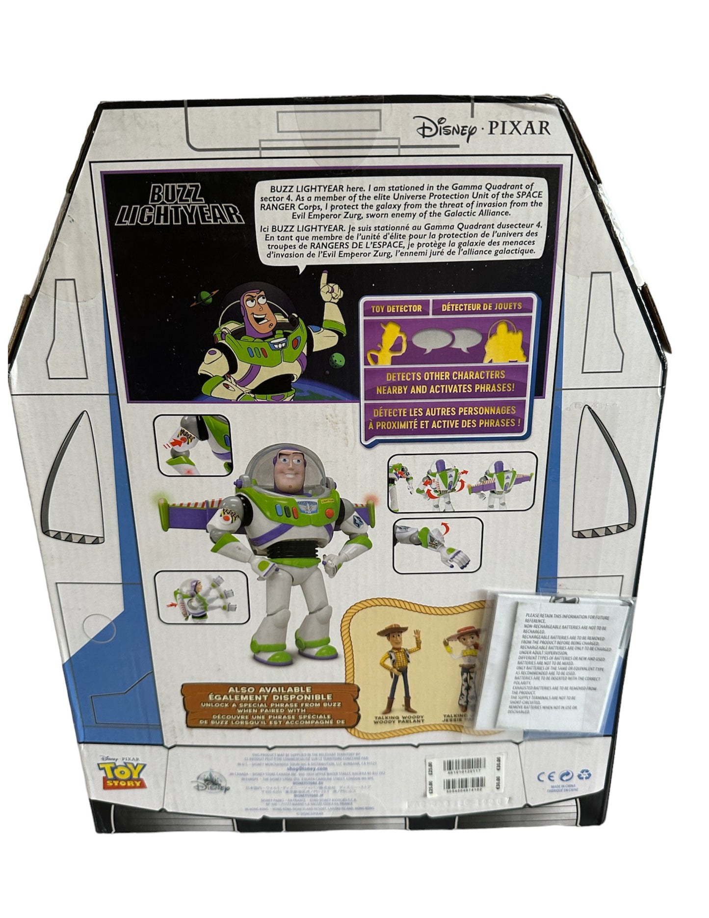 Disney's Electronic Buzz Lightyear Space Ranger 12" Talking Action Figure - Brand New Factory Sealed Shop Stock Room Find