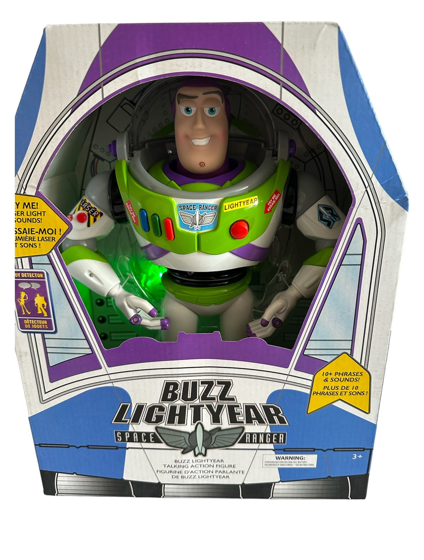 Disney's Electronic Buzz Lightyear Space Ranger 12" Talking Action Figure - Brand New Factory Sealed Shop Stock Room Find