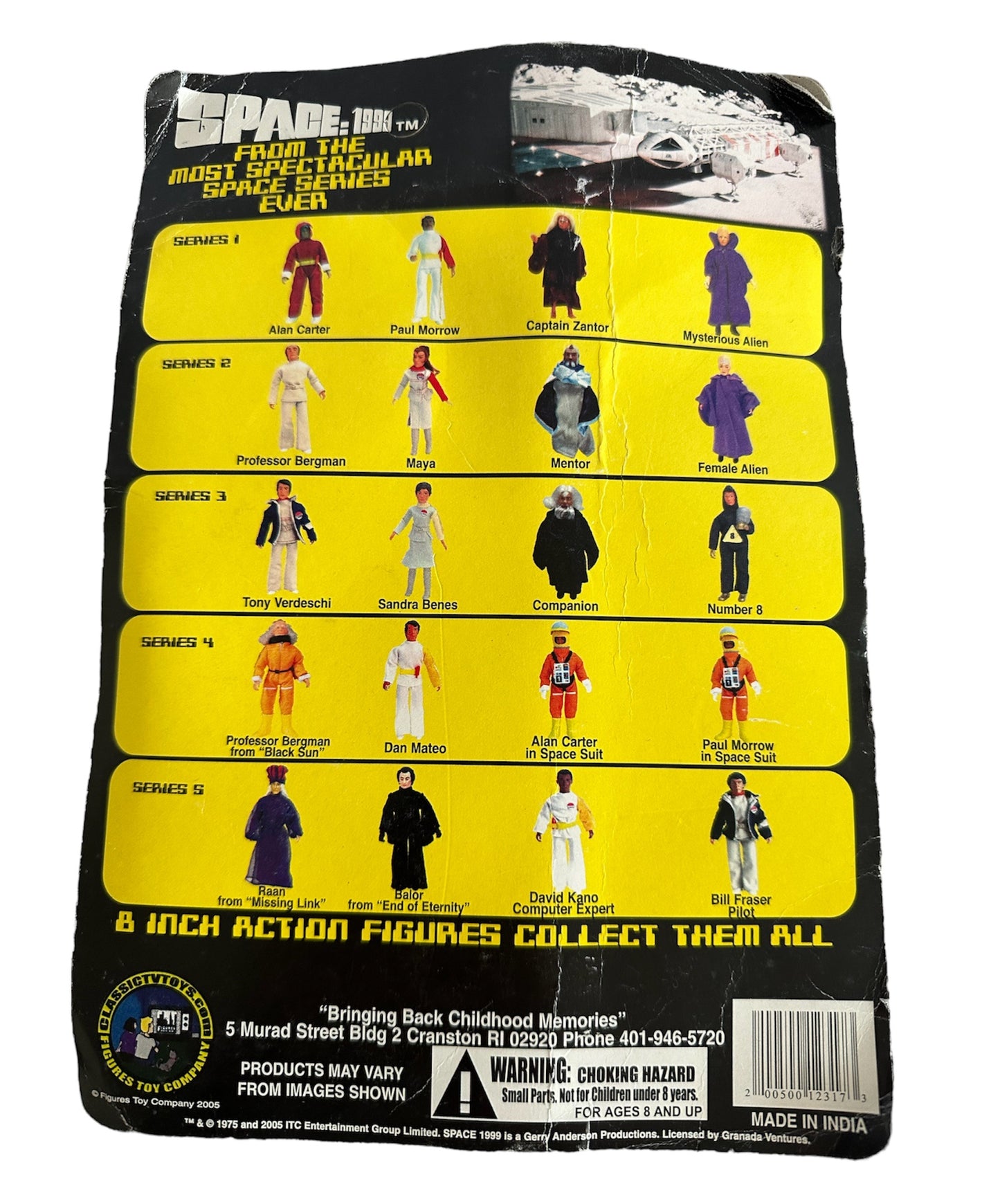 Vintage 2005 Gerry Andersons Space 1999 Number 8 Action Figure - Sealed On Card - Shop Stock Room Find