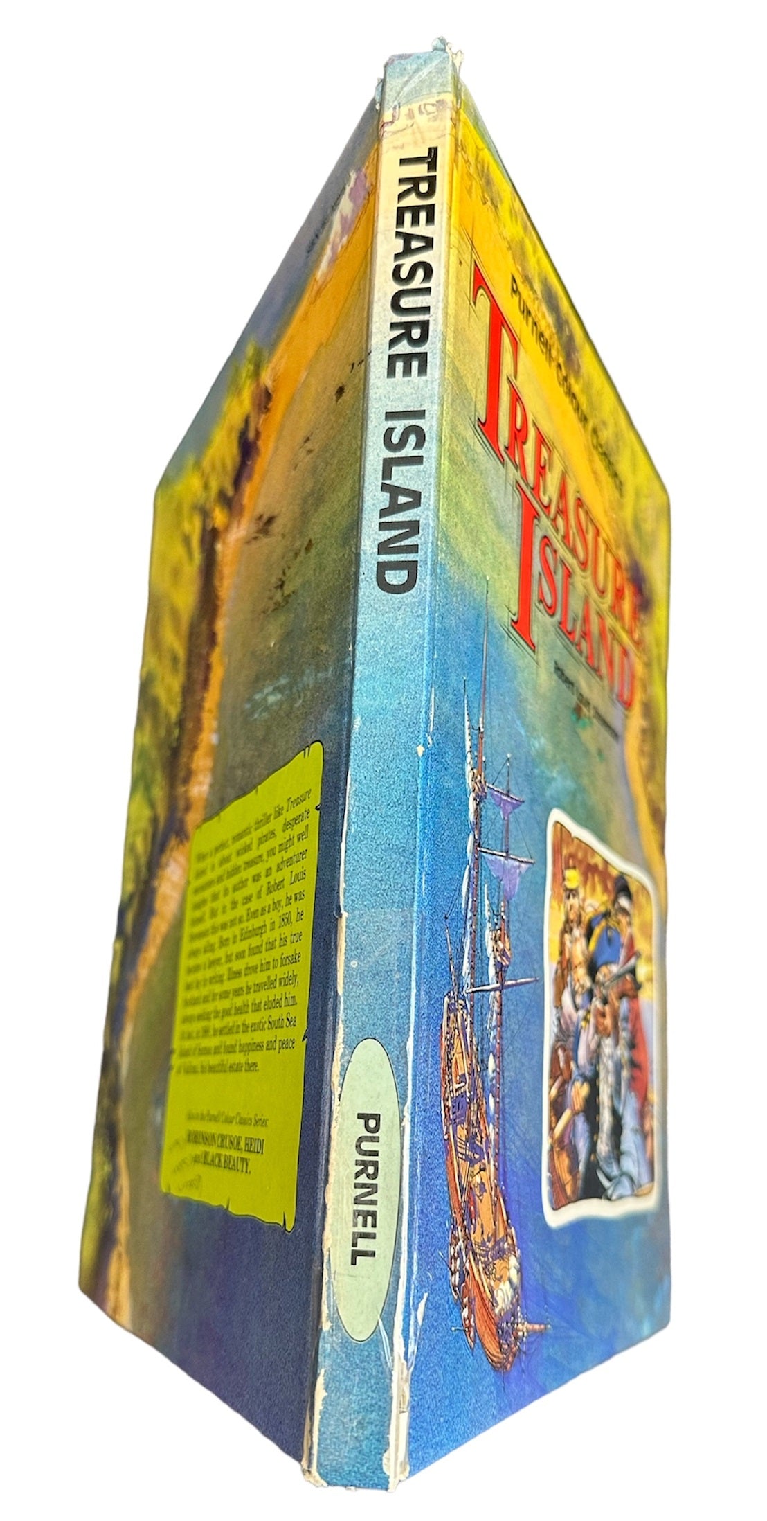 Vintage 1975 Purnell Colour Classics - Treasure Island By Robert Louis Stevenson - Large Illustrated Hardback Book