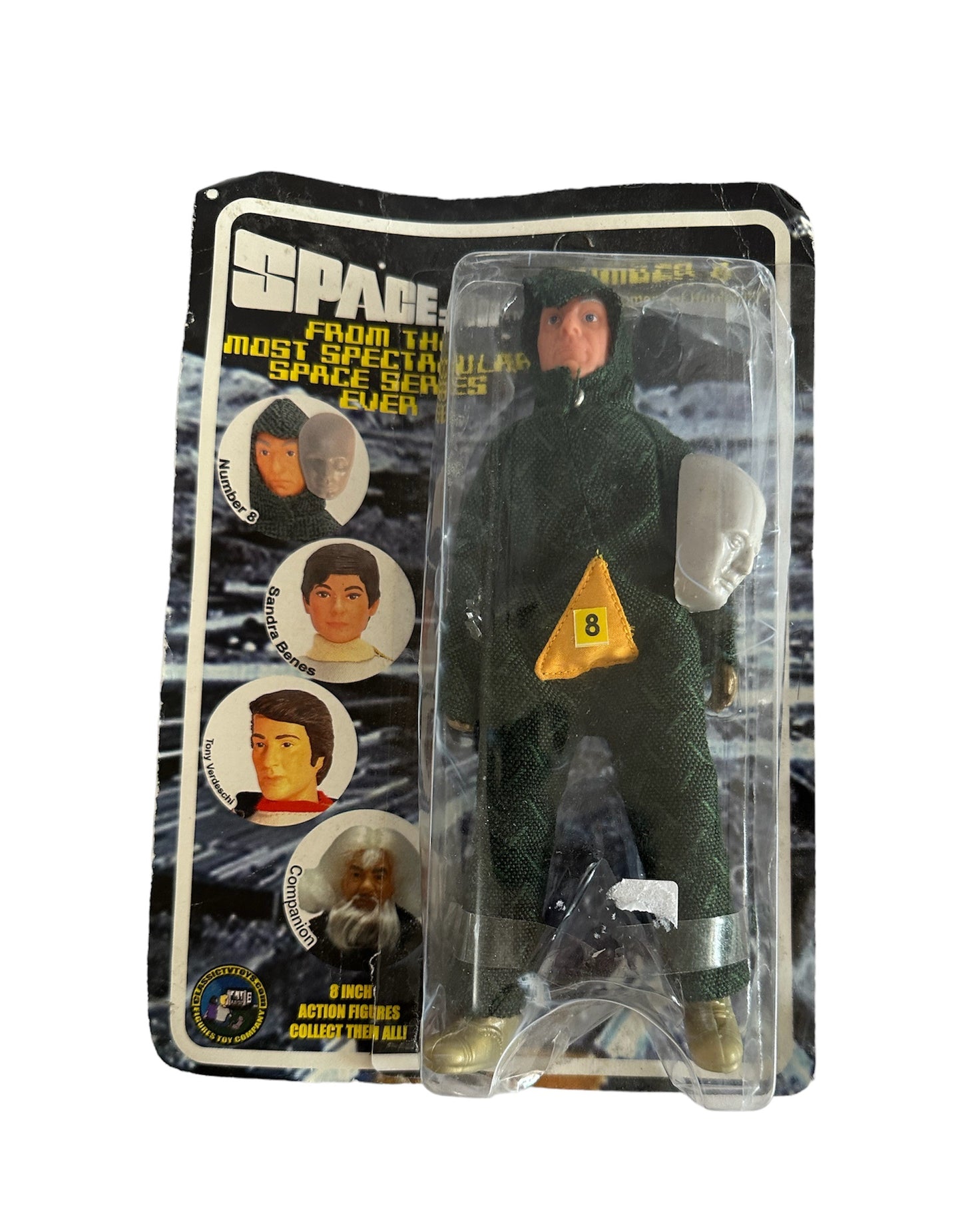 Vintage 2005 Gerry Andersons Space 1999 Number 8 Action Figure - Sealed On Card - Shop Stock Room Find