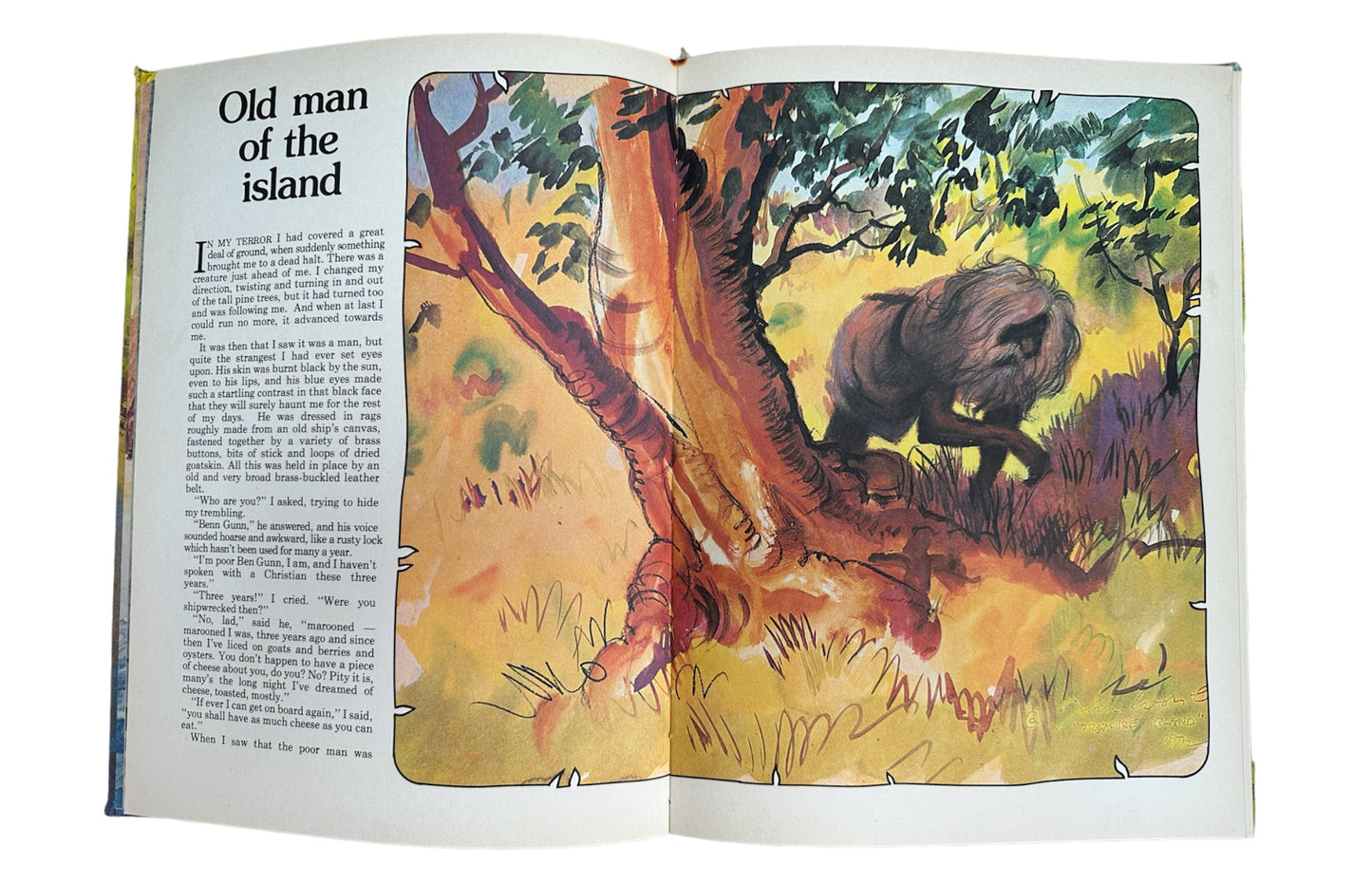 Vintage 1975 Purnell Colour Classics - Treasure Island By Robert Louis Stevenson - Large Illustrated Hardback Book