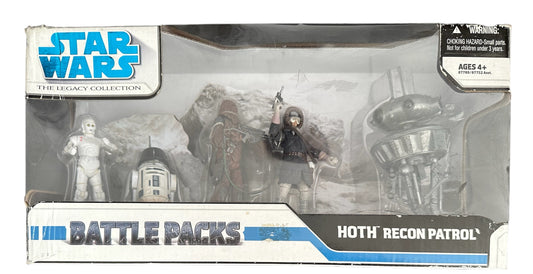 Vintage Star Wars 2008 The Legacy Collection - Battle Packs - Hoth Recon Patrol Action Figure 5 Pack - Brand New Factory Sealed Shop Stock Room Find