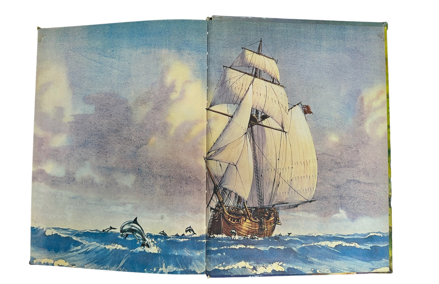Vintage 1975 Purnell Colour Classics - Treasure Island By Robert Louis Stevenson - Large Illustrated Hardback Book