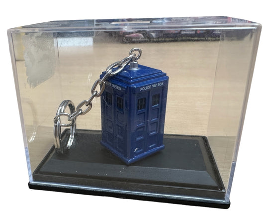 Vintage 2004 Doctor Dr Who Classic The Tardis Diecast Keyring In Plastic Case - Brand New Shop Stock Room Find